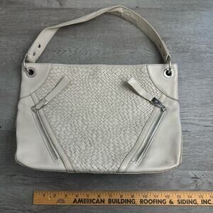 B. Makowsky White Shoulder Bag